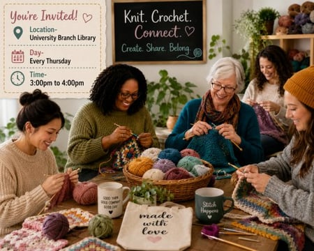 Yarn Crafting Hour